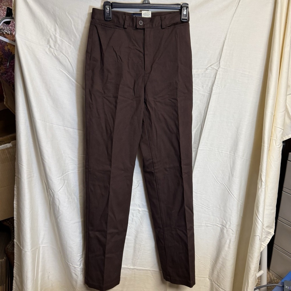 Dockers Women's Classic Black Straight Leg Dress Pants Size 6L Business Casual